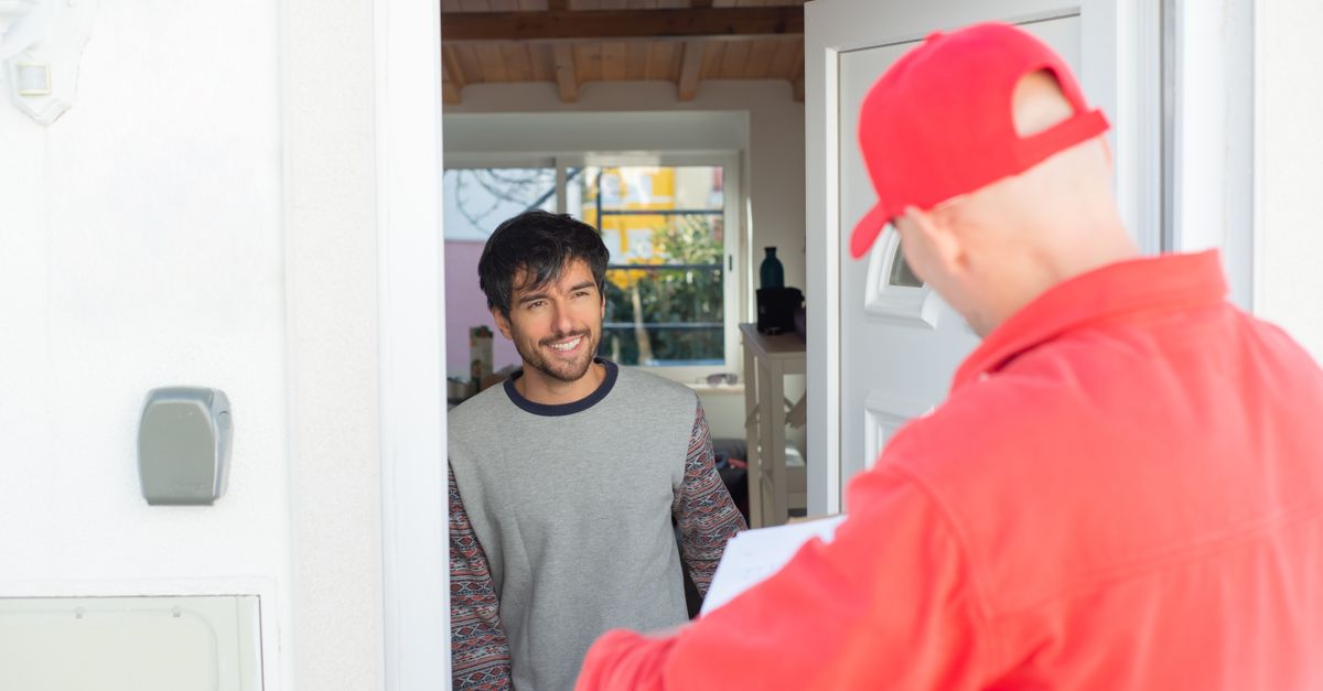 locksmith unlocking front door — Bedford Ave Locksmith